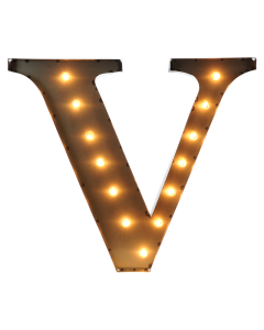Marquee Letter "V"