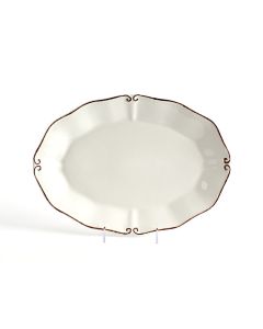 Villa Stoneware Oval Platter 14" 