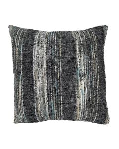 Washed Black Stripe Pillow