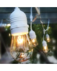 White Cafe Drop Light String