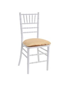 White Chiavari Chair with Gold Velvet 