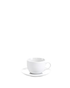 White Classic Coupe Saucer  5.75"