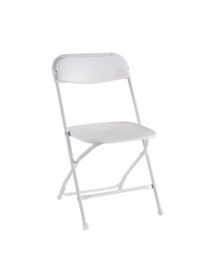 White Folding Non-Padded Chair