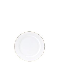 White Gold Rim Bread and Butter Plate 6.75"