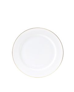 White Gold Rim Luncheon 9"