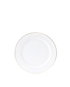 White Gold Rim Salad or Dessert Plate 7.5"