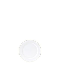White Gold Rim Saucer 5.5"