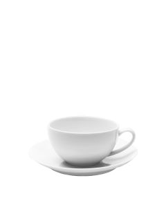 White Grande Coupe Saucer 7"