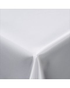 White Lamour 90" x 132" Rectangle Linen