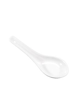 White Long Soup Spoon 5"