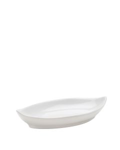 White Oval Dish 5"