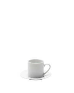 White Rim Demi Saucer 5"