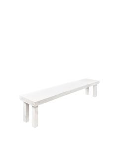 White Sonoma Bench 8'