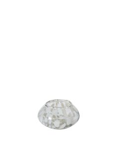 White Speck Candle Holder 2" x 3"