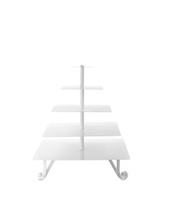 White Square 5 Tier Cupcake Tree