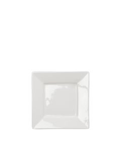 White Square Bread and Butter Plate 6" 