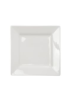 White Square Dinner Plate 10"