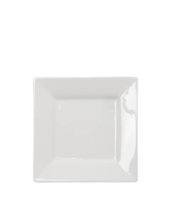 White Square Salad or Dessert Plate 7.5" 