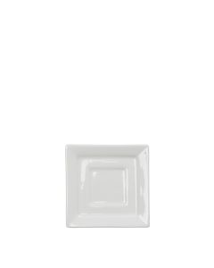 White Square Plate 4"