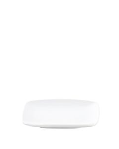 White Square Tidbit Plate 5"