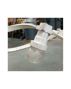 White Belt String Lights 1.5" Per Foot