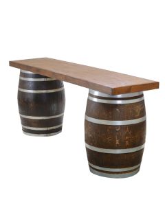 Wine Barrel Bar Table 8'