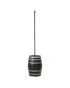 Wine Barrel Light Post 