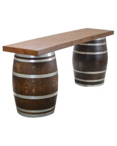 Wine Barrel Bar Table 8'