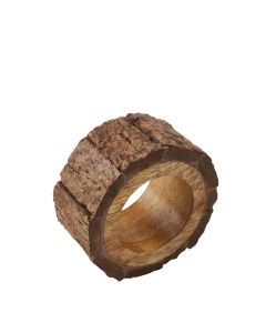 Wood Bark Napkin Ring