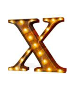 Marquee Letter "X"