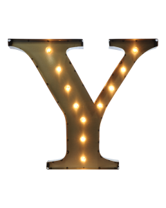 Marquee Letter "Y"