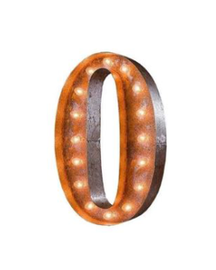 Marquee Number "0"