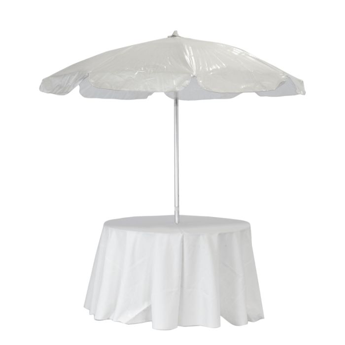 Rent the Umbrella Table with 7 Vinyl Top CORT Party Rental