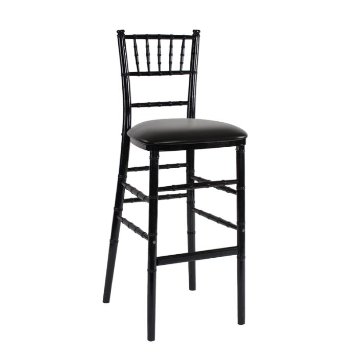 Black cushion stool top