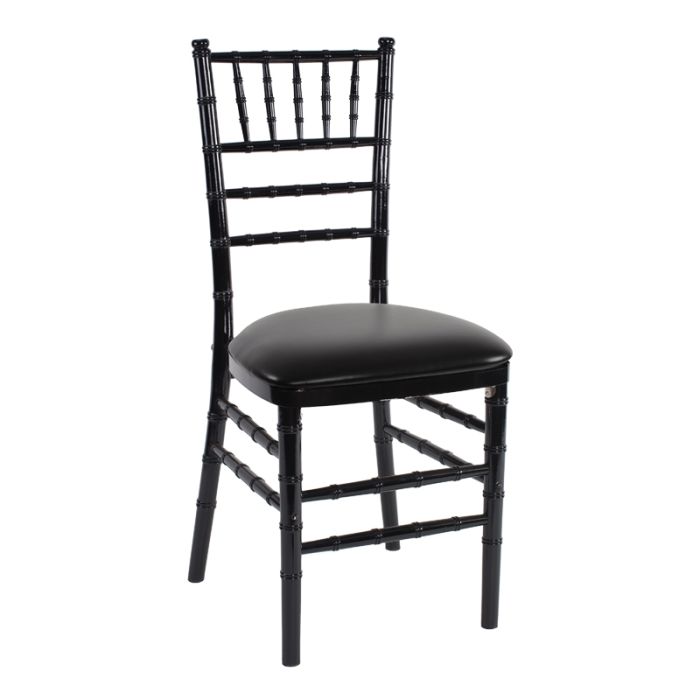 Rent the Black Chiavari Chair Black Cushion Standard