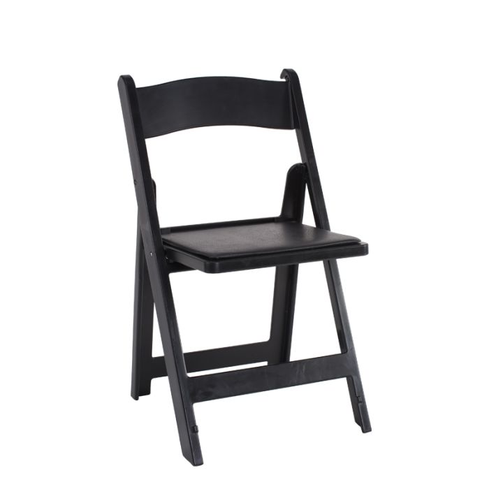 Black resin deals chairs