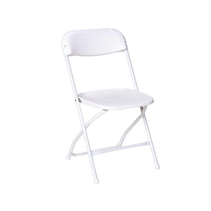 White Polyfold Samsonite Chair