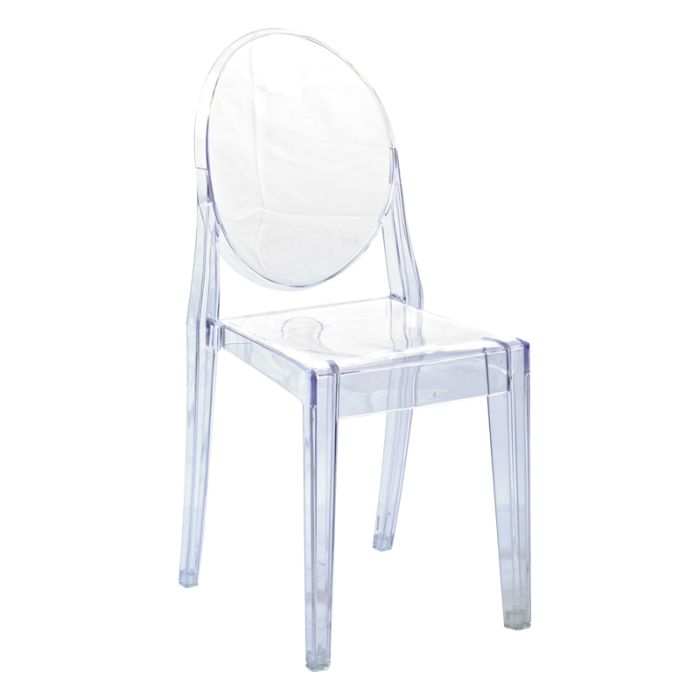 Clear chair on sale