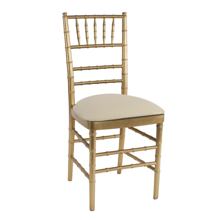 Gold chair pads sales
