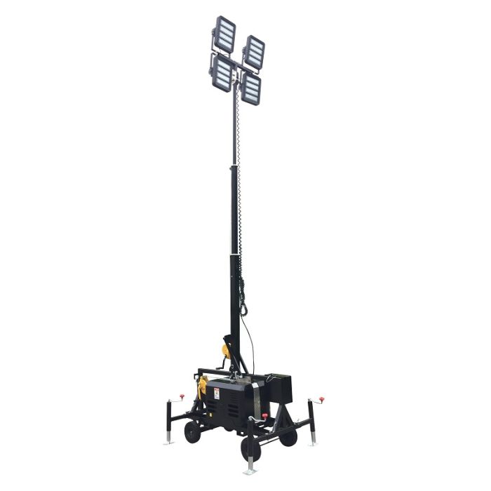 Rent the Portable LED Light Tower 4 Light Mast | Party Rental