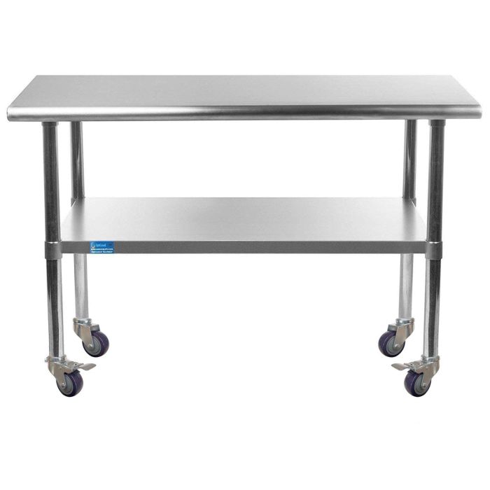 Rent the Stainless Steel Prep Table 30 x 48 CORT Party Rental