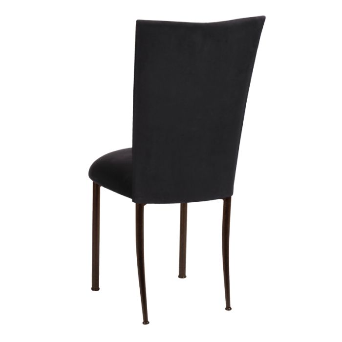 Black suede chair online
