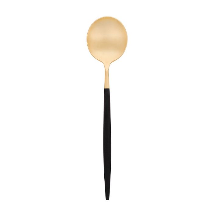 Rent the Uptown Black Gold Soup Spoon CORT Party Rental