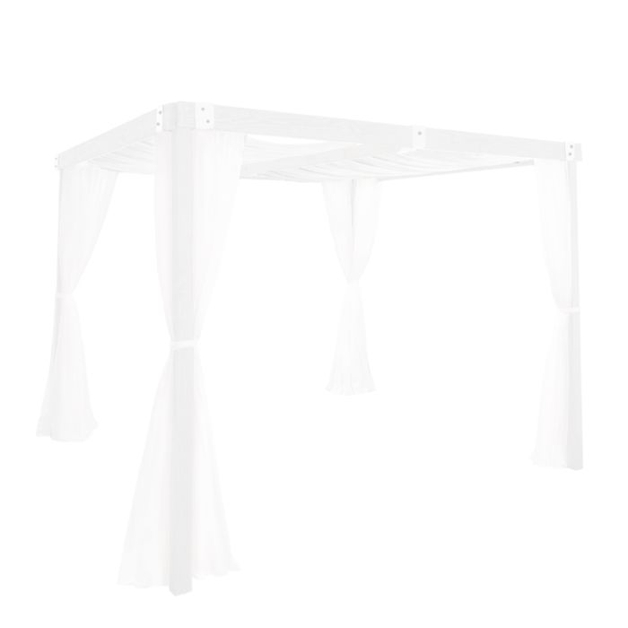 Rent the Classic White Cabana with Ceiling and Leg Drapes | CORT