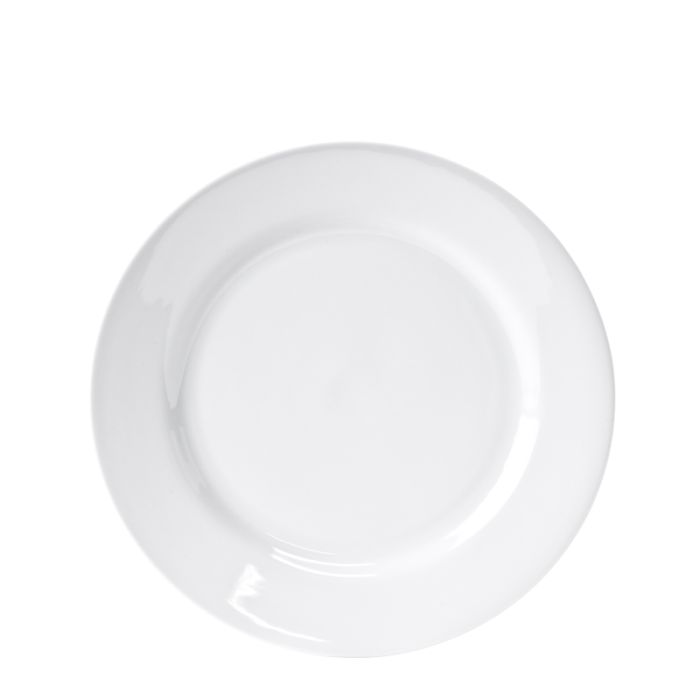 Rent the White Rim Dinner Plate 10.5 CORT Party Rental