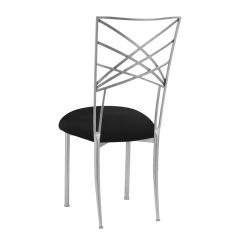 Silver Chameleon with Black Stretch Knit Cushion