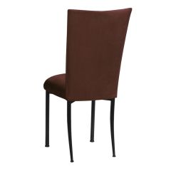 Two Tone Chameleon Chocolate Suede Chair