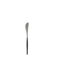 Uptown Black Silver Butter Knife