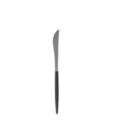 Uptown Black Silver Dinner Knife