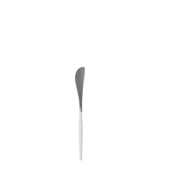 Uptown White Silver Butter Knife